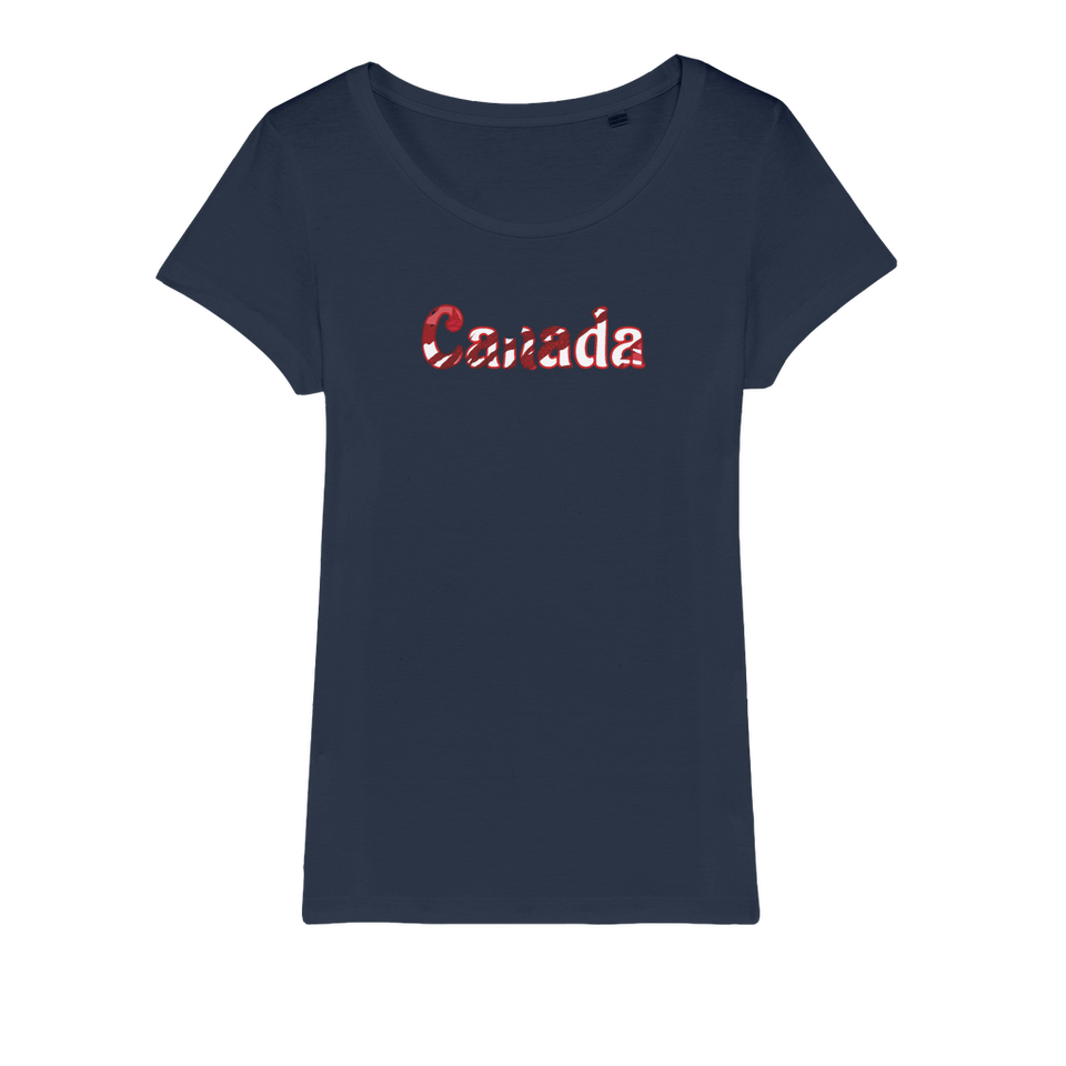 211INC Womens White lettered Organic Jersey T-Shirt