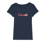 211INC Womens White lettered Organic Jersey T-Shirt