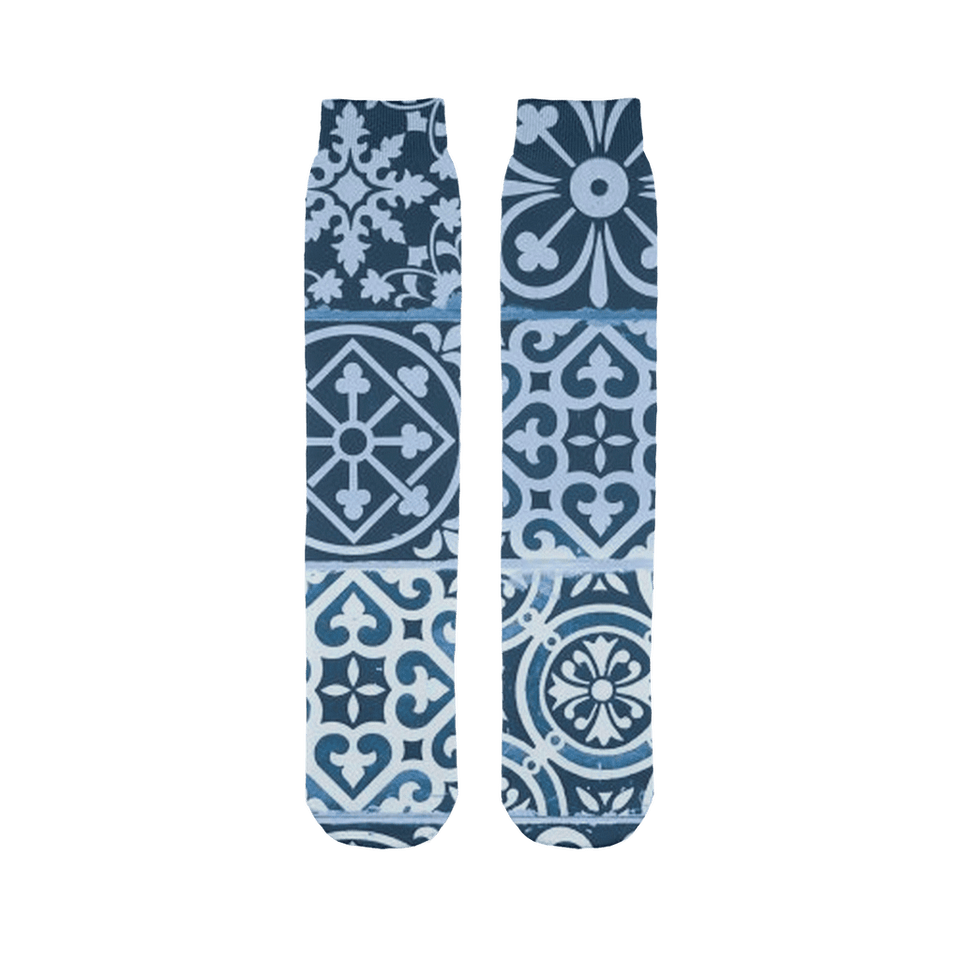 211INC Blue Celtic Printed Tube Sock - 211 INC