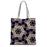 211INC Navy/Tan Classic Printed Tote Bag - 211 INC