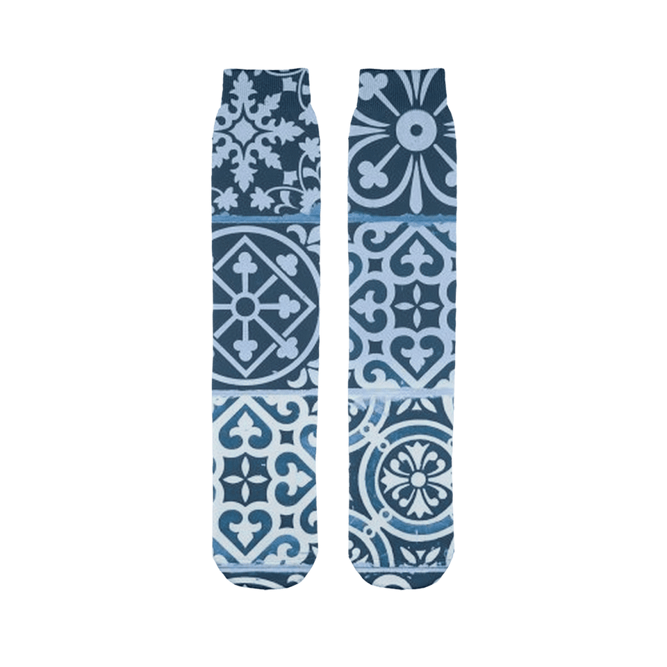 211INC Blue Celtic Printed Tube Sock - 211 INC