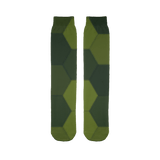 211INC Green Hexo Printed Tube Sock - 211 INC
