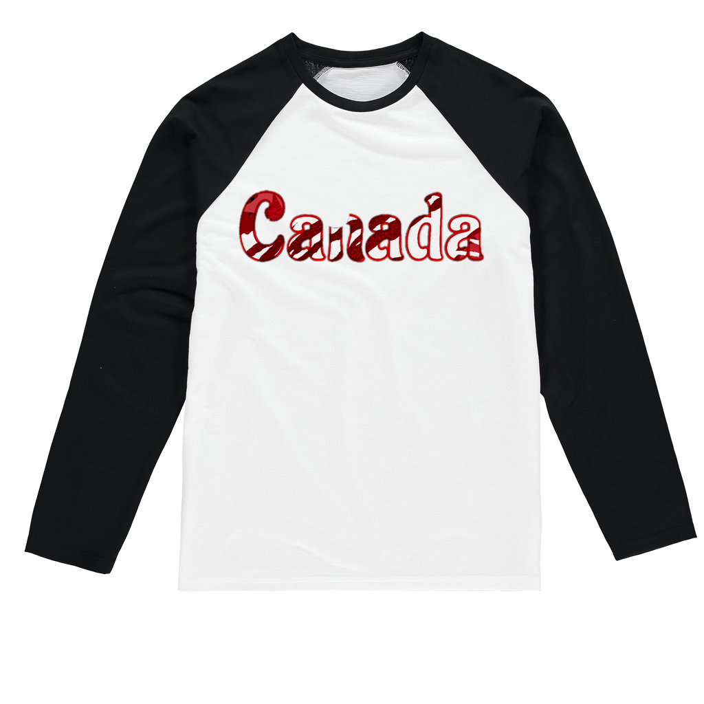 211INC Mens Canada Baseball Long Sleeve T-Shirt