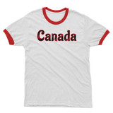 211INC Men's Red Leaf Letter Ringer T-Shirt