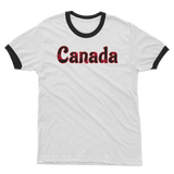 211INC Men's Red Leaf Letter Ringer T-Shirt