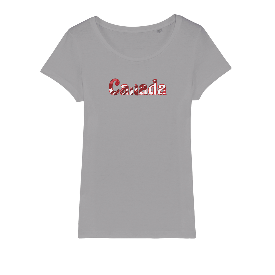 211INC Womens White lettered Organic Jersey T-Shirt