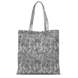 211INC Grey Patterned Classic Tote Bag - 211 INC