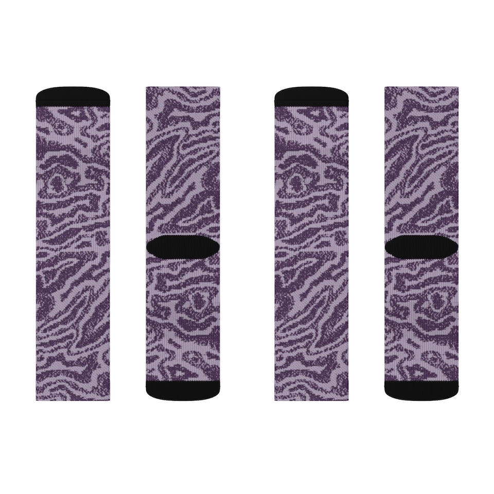 211INC Purple Peace Sublimation Socks