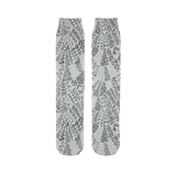 211INC Grey Wordsworth Printed Tube Sock - 211 INC