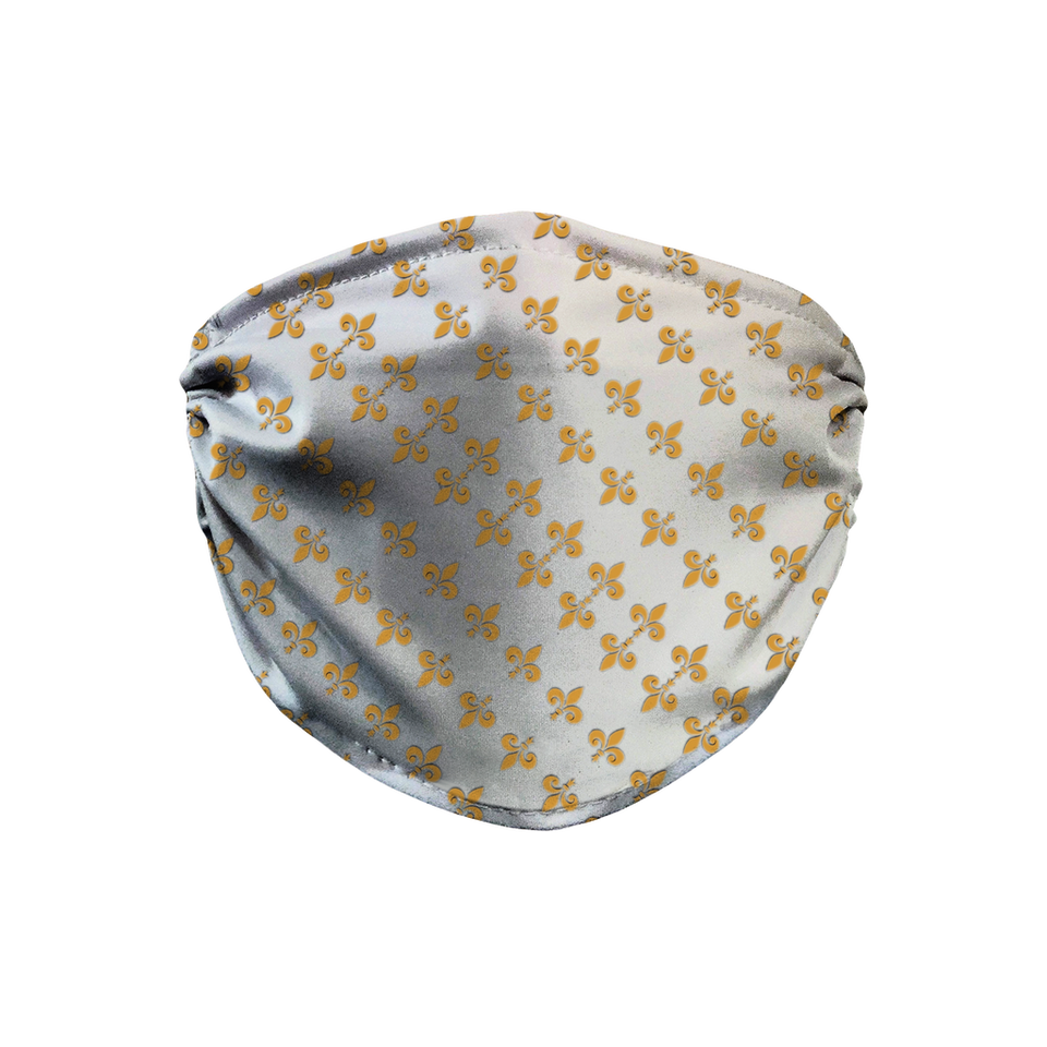 211INC Gold Fleur Face Mask