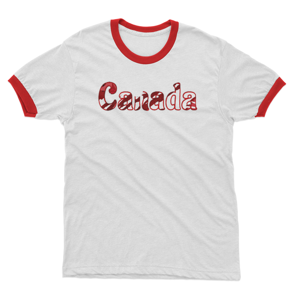 211INC Mens Windowed Canada Ringer T-Shirt