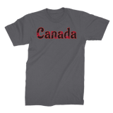 211INC Men's Red Leaf Lettering Premium Jersey Men's T-Shirt