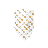 211INC Gold Fleur White Bandana