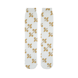211INC Gold Fleur Sublimation Tube Sock