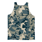 211INC Mens Green Camo Sublimation Adult Tank Top - 211 INC