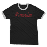 211INC Men's Red Leaf Letter Ringer T-Shirt