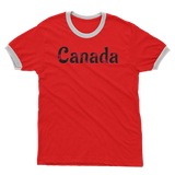 211INC Men's Red Leaf Letter Ringer T-Shirt
