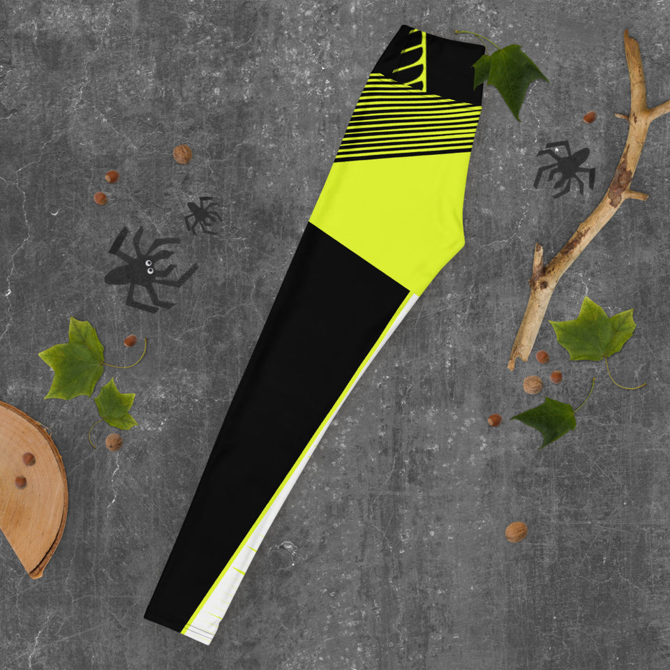 211INC Womens Lime Two the Max Yoga Leggings