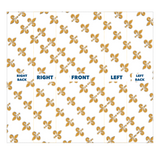 211inc Gold Fleur White Neck Gaiter