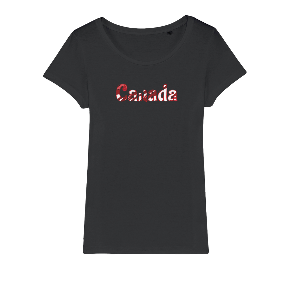 211INC Womens White lettered Organic Jersey T-Shirt