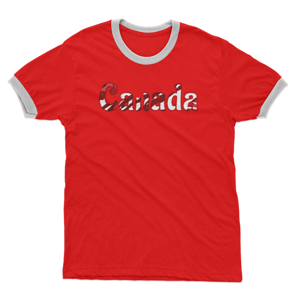 211INC Mens Windowed Canada Ringer T-Shirt