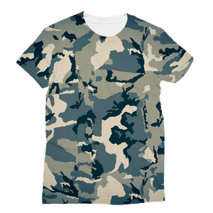 211INC Women's Green Camouflage  T-Shirt - 211 INC