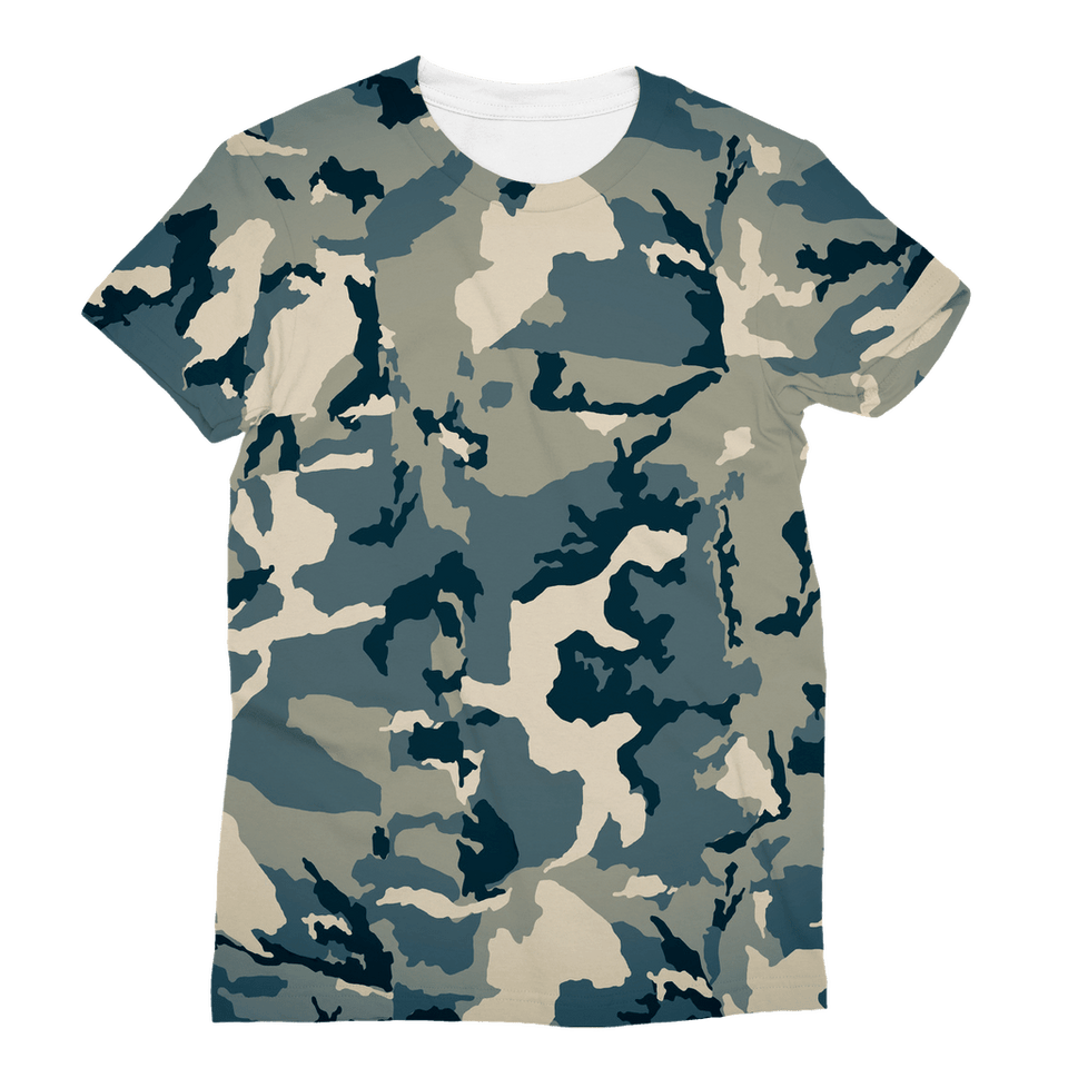 211INC Women's Green Camouflage  T-Shirt - 211 INC