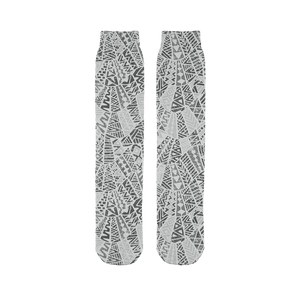 211INC Grey Wordsworth Printed Tube Sock - 211 INC