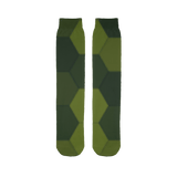 211INC Green Hexo Printed Tube Sock - 211 INC
