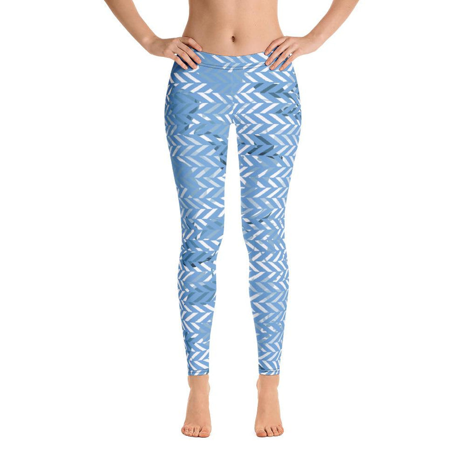 211INC Womens Sky Blue Chord Leggings - 211 INC
