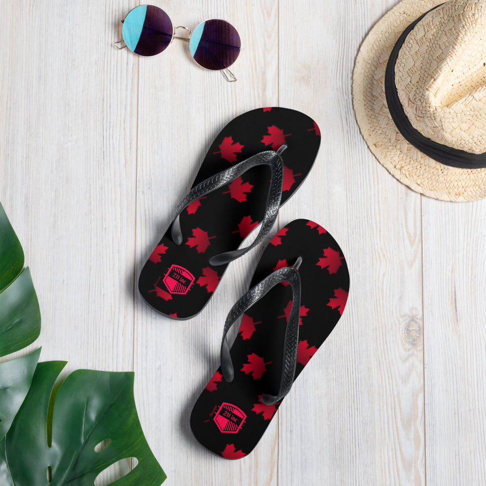 211INC Maple Leaf Flip-Flops