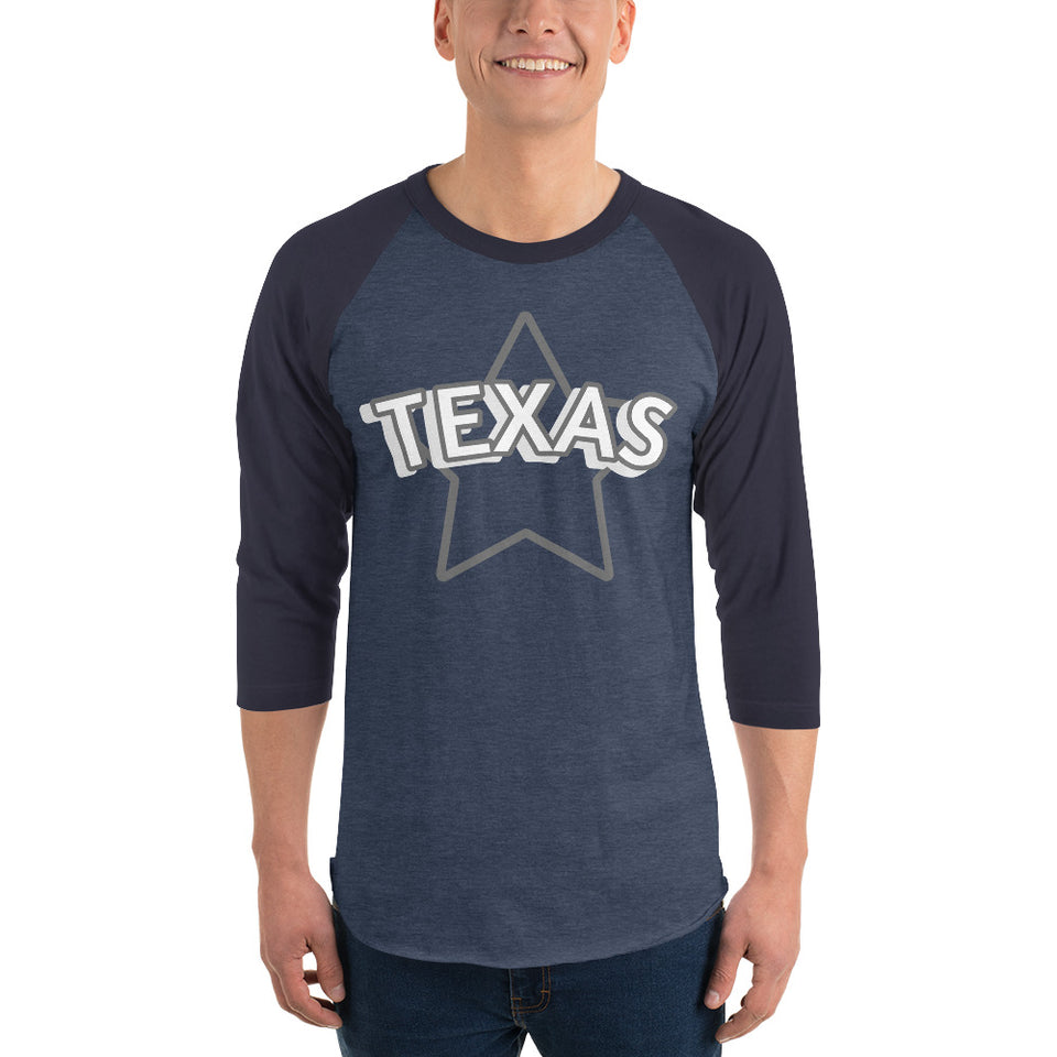 211INC Mens Lone Star 3/4 sleeve raglan shirt - 211 INC
