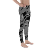 211INC Men's Grey Striped Rain Forest Leggings - 211 INC