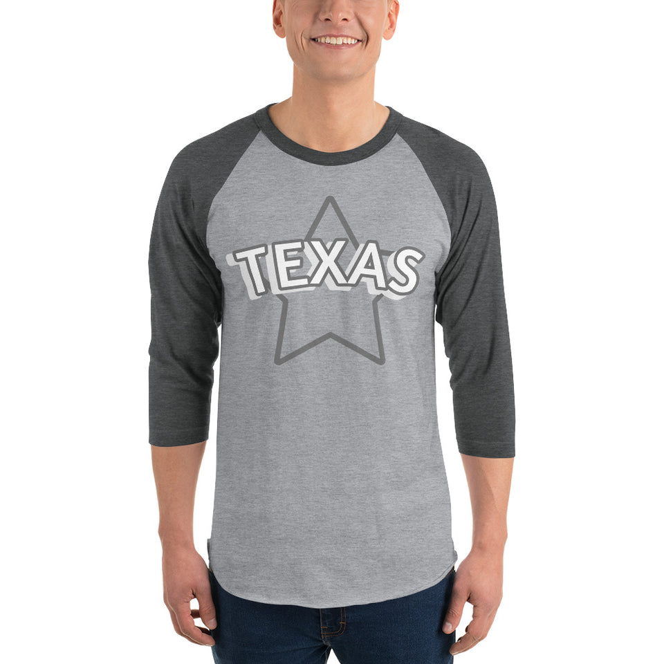 211INC Mens Lone Star 3/4 sleeve raglan shirt - 211 INC