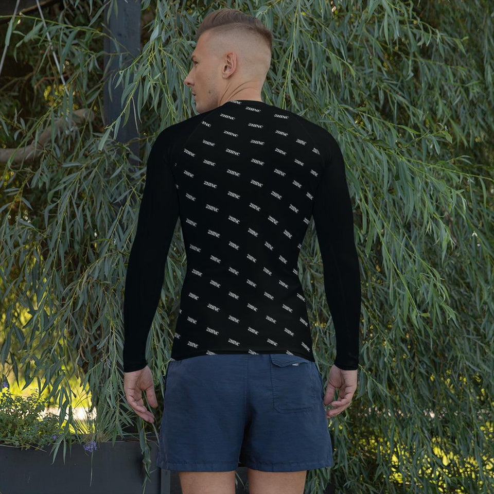 Blk Know the Name Men's Rash Guard - 211 INC