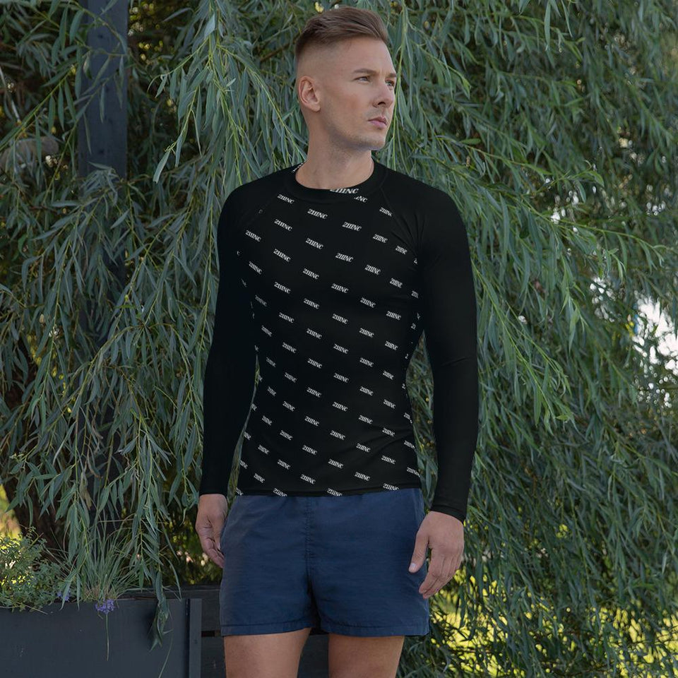 Blk Know the Name Men's Rash Guard - 211 INC