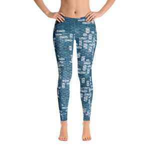 211INC Womens Teal Labyrinth Leggings