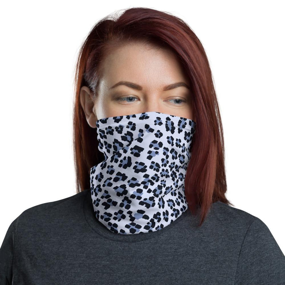 Blue Leopard Neck Gaiter - 211 INC