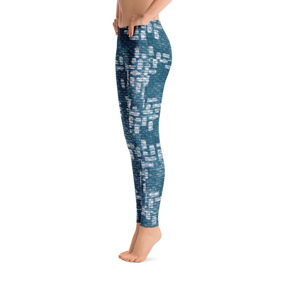 211INC Womens Teal Labyrinth Leggings