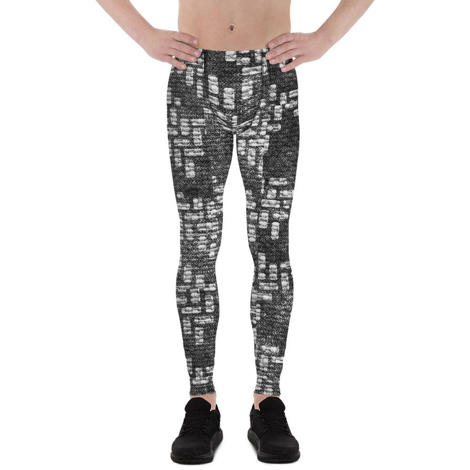 211INC Men's Black Labyrinth Leggings - 211 INC