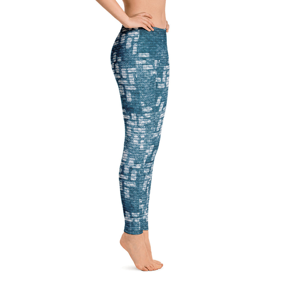211INC Womens Teal Labyrinth Leggings