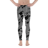 211INC Men's Grey Striped Rain Forest Leggings - 211 INC