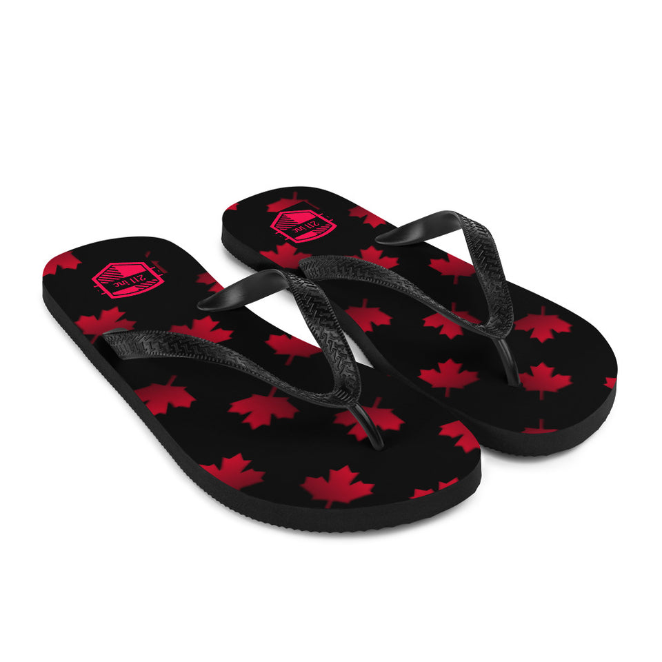 211INC Maple Leaf Flip-Flops