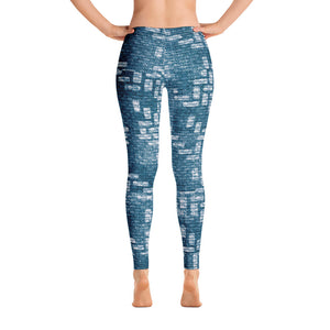 211INC Womens Teal Labyrinth Leggings