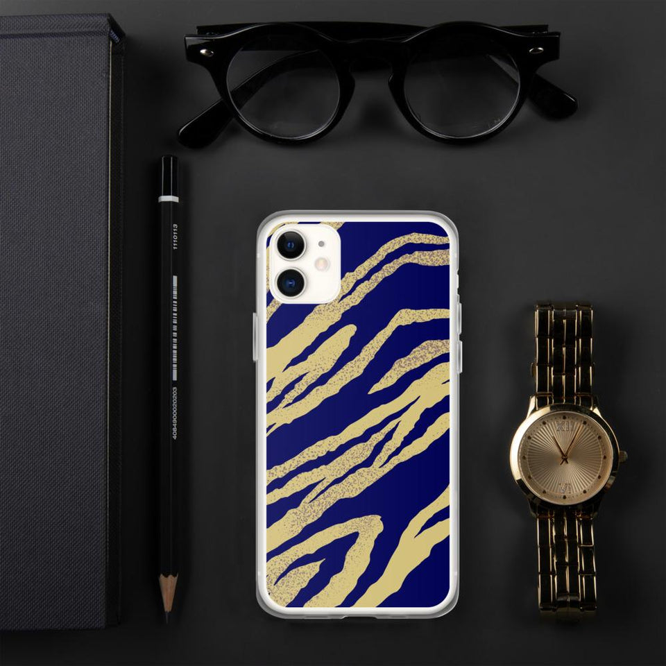 211INC iPhone Blue Tiger Print Case - 211 INC