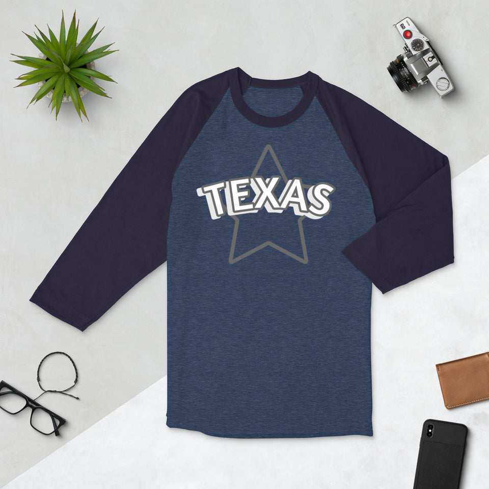 211INC Mens Lone Star 3/4 sleeve raglan shirt - 211 INC