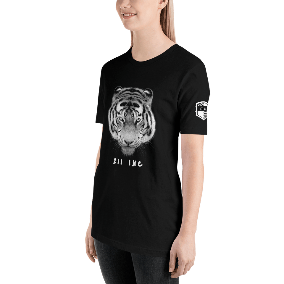 211INC Womens Black Tigers Head S/S T-Shirt - 211 INC