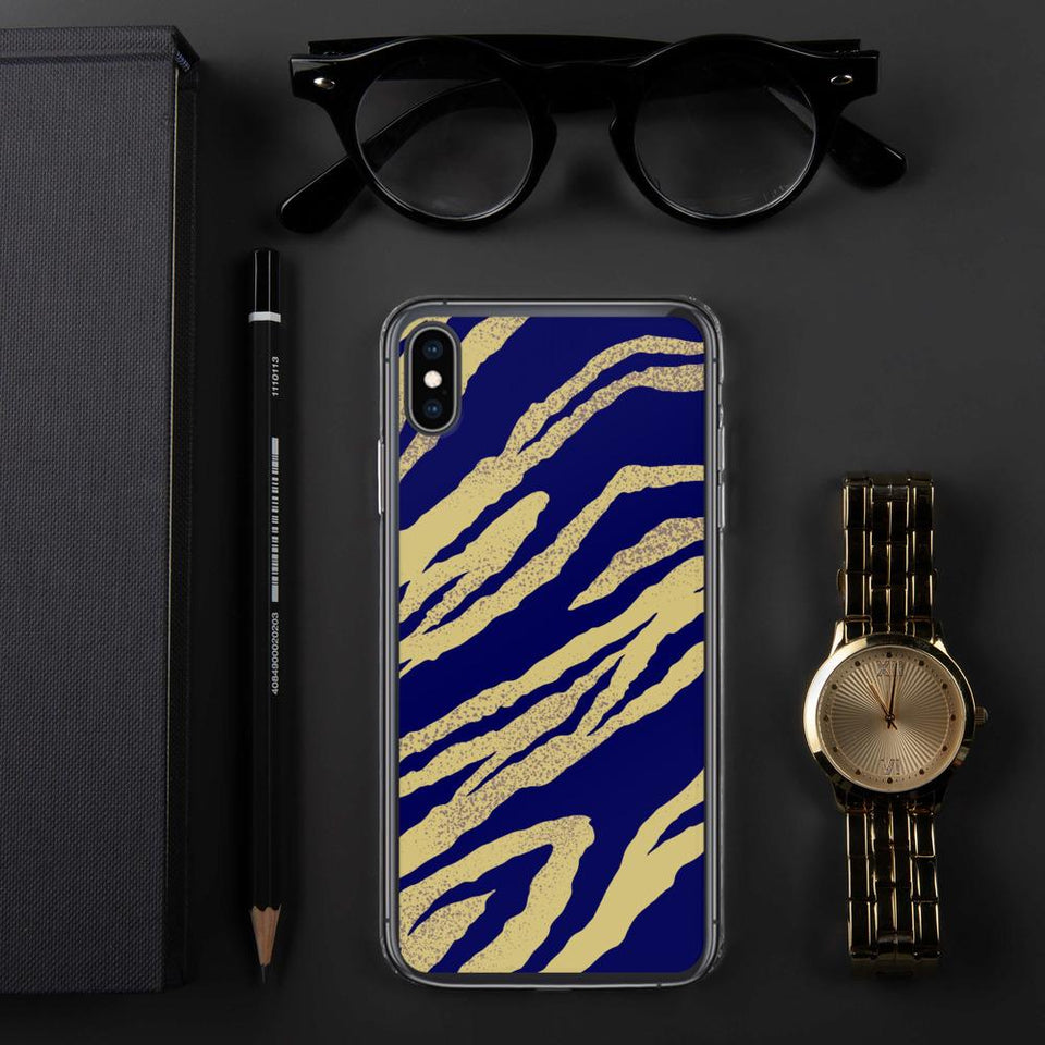 211INC iPhone Blue Tiger Print Case - 211 INC