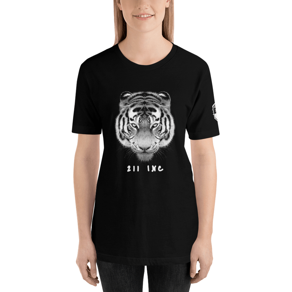 211INC Womens Black Tigers Head S/S T-Shirt - 211 INC