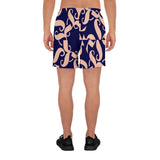 211INC Men's Spoken Word Blue/Salmon Long Shorts - 211 INC